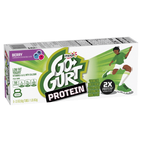 Go gurt protein berry 8ct, front of the package